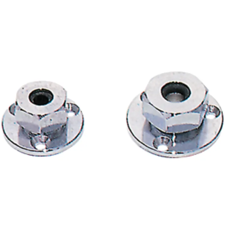 Messing-Verchromte Wasserdichte Kabeldurchführung, Kabel Ø6mm (Rändermutter)