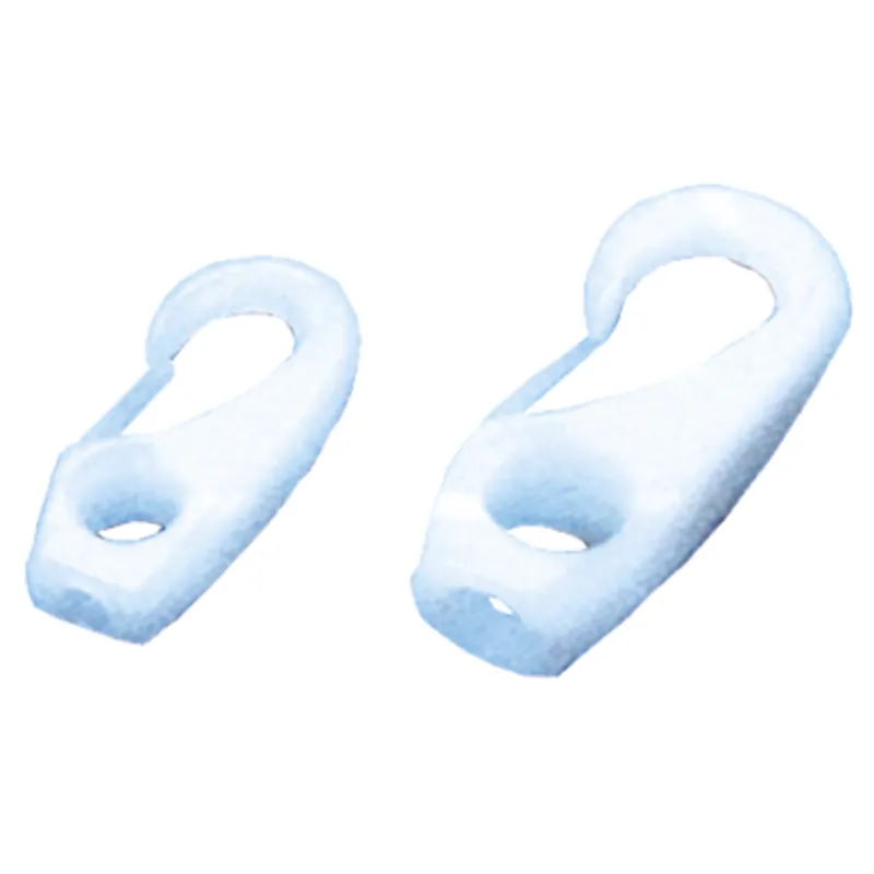 Kunststoff Schnapphaken, 10mm, Weiß