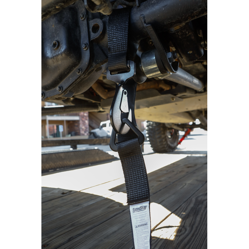 Speedstrap 50 mm Spannband mit Haken und Schlaufe, 300 cm, schwarz