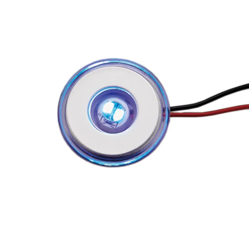 Led Orientierungsleuchte, Blau, Rund, 2x0.2w Smd 2835 Led, Ø39mm
