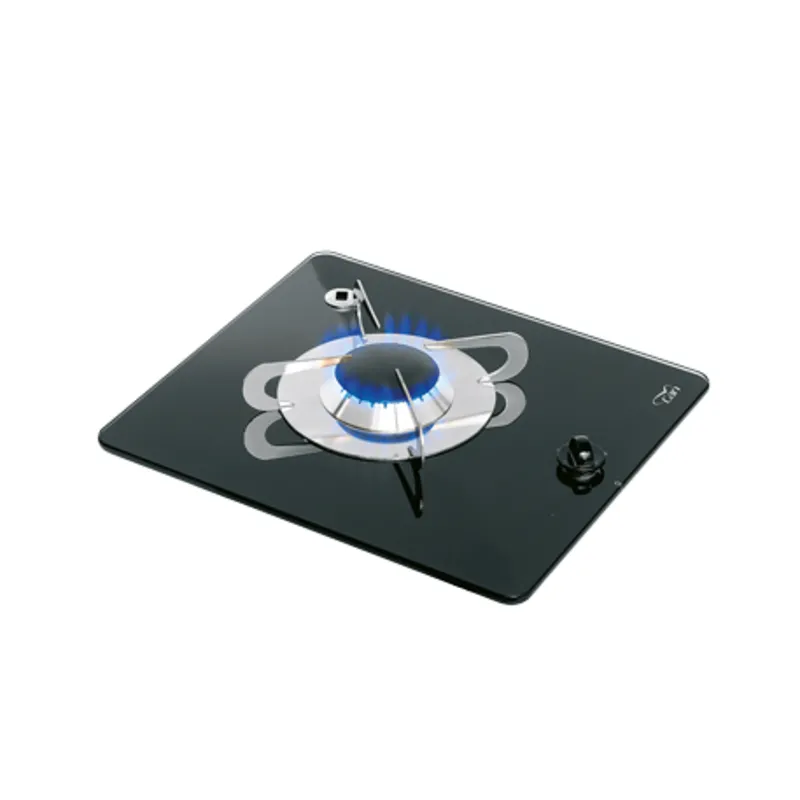 Gaskocher mit Keramik Kochplatte, 325x290x80mm, Brenner: 1x mittel