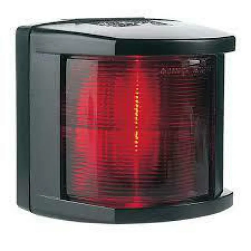 Hella Serie 2984 Backbordlaterne, 12v/25w, 112,5°, Bsh-2nm, Ip55, Schwarzes Gehäuse, Rote Linse