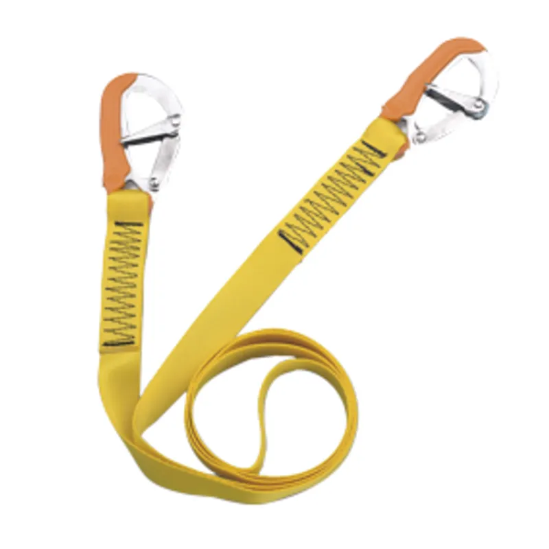 Sicherheitsleine Modell 'Hercules 1' mit 2 Niro Karabinerhaken, L=2000mm, Gelb (Ce En1095)