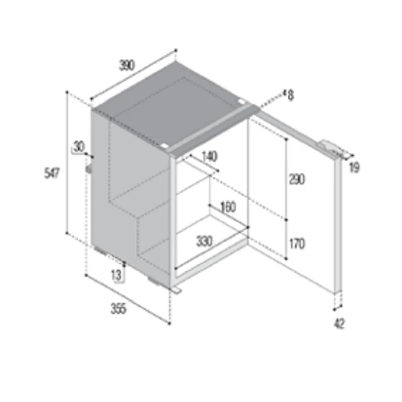Einbaukühlschrank 'Sea Classic', Modell 'C39i', 38l