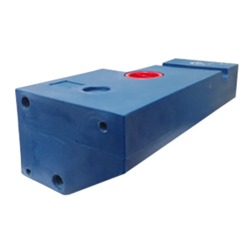 Einzelner Kunststofff Fäkalientank, Abgeschrägte Seite, 75l, 800x430x290mm