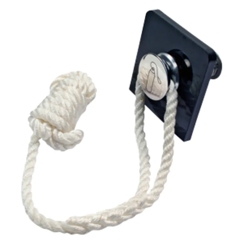 Niro Einbau Fenderhaken, Bohrloch Ø35mm, Einbaulänge 60mm, Außenmaß Ø47mm