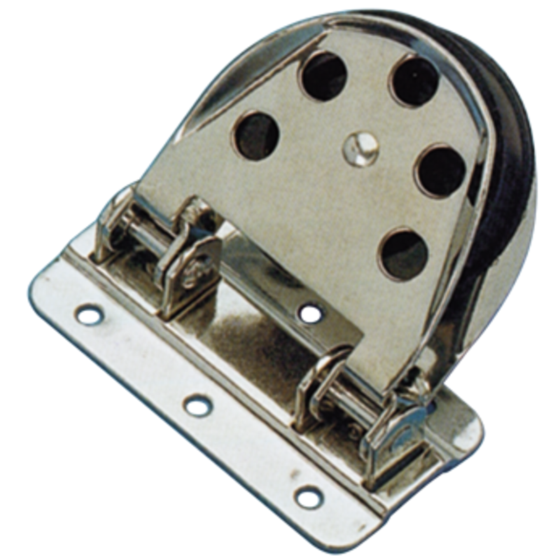 Niro Umlenkrolle für Tau 12mm, Scheibe Ø55mm, Bruchlast 1400kg