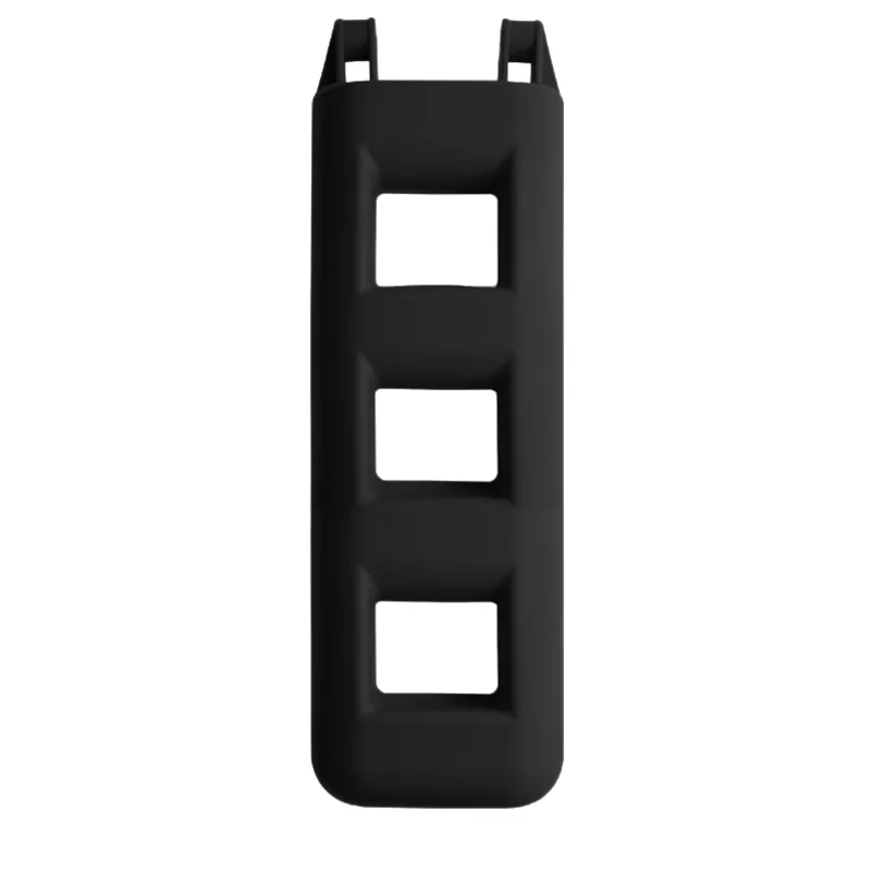 Treppenfender 25x12x55cm, Schwarz, Dreistufig