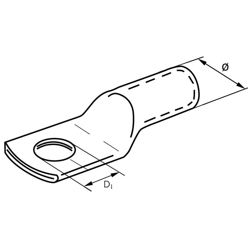 Presskabelaugen für 70mm² Batteriekabel, M-12 Auge