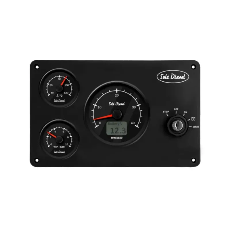 Solé Instrumentenpaneel SSG-30 SK-60 ETR 12V zwart (vervangt SVT-30, 22.609A0102R)