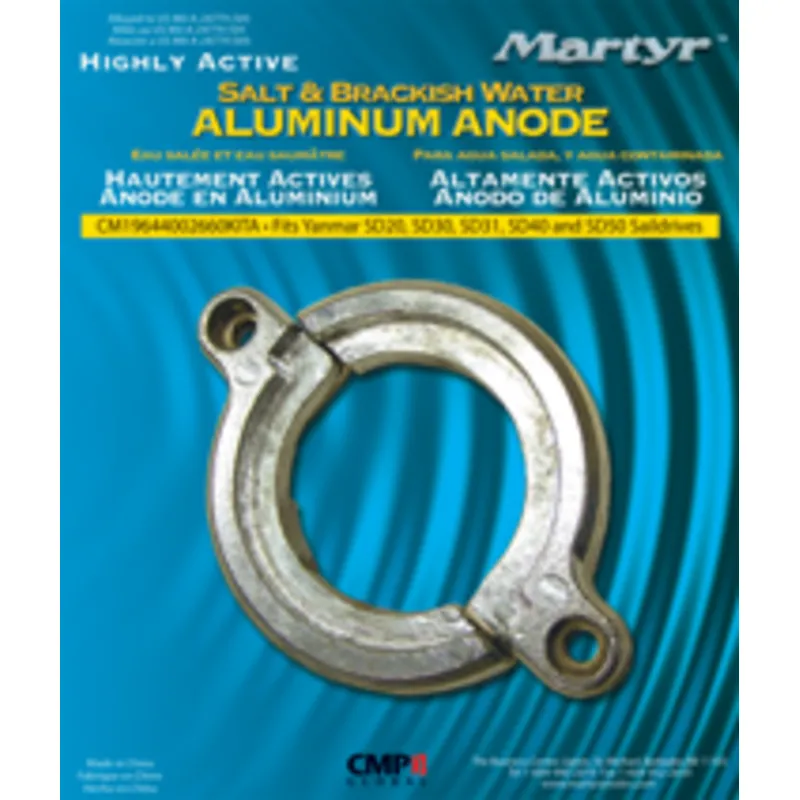 Magnesium Anodensatz, Yanmar Sd20/30/31/40 & 50 Saildrive