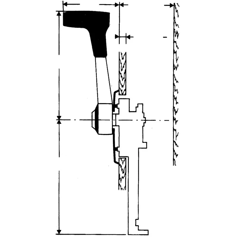 SeaSgtar Einhebel-Fernbedienung B80/S, Seitenmontage, für Segelschiffe