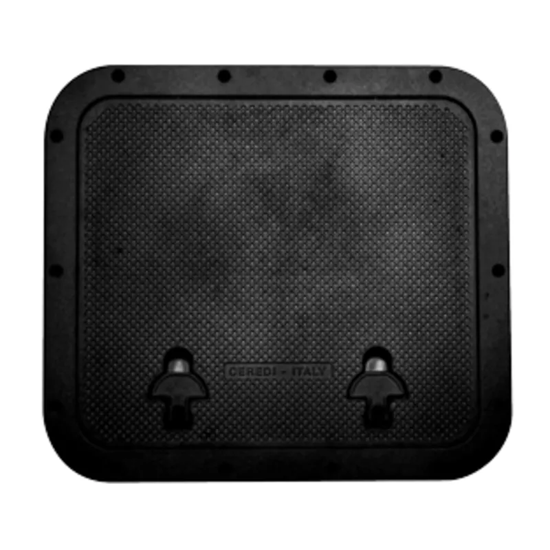 Aluminium Luke, Außenmaß 510x460mm, Innenmaß 345x400mm, Schwarz, Pulverbeschichtung