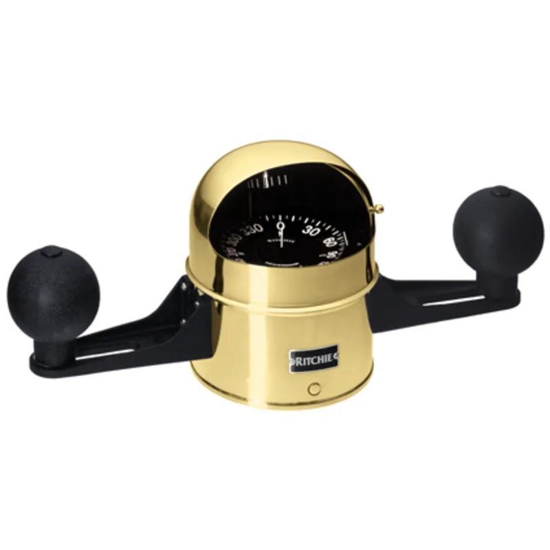 Ritchie Kompass Modell 'Globemaster D-5-S-X' 12/24/32v, Aufbau, Rose Ø127mm/2 Of 5°, Messing