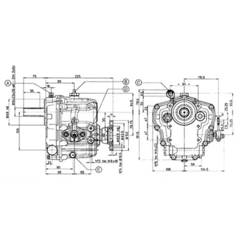 Technodrive Mechanisches Wendegetriebe Tmc60p, R=1,55:1