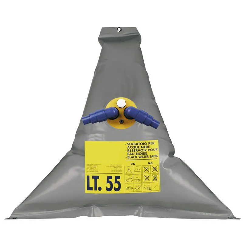 Flexible Fäkalientank Inkl. Nippel, 100l, 1100x1100mm, Gewicht 1,3kg, Dreieck