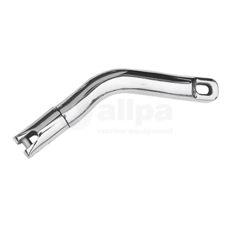 Niro Gebogener Ankerwirbel Modell 'Force', Kette Ø6-8mm (Bruchlast 3000kg)