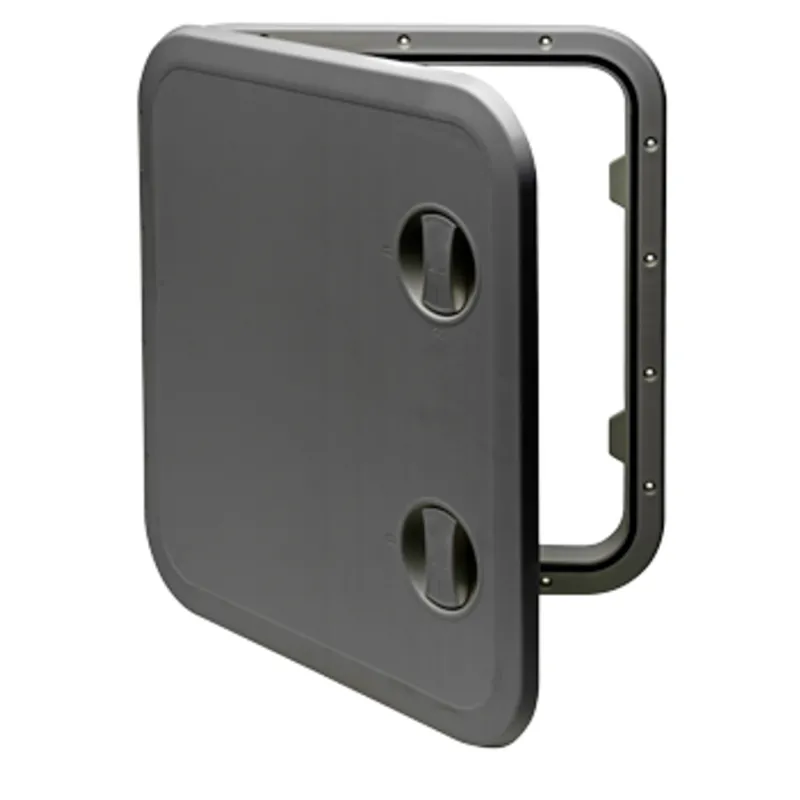 Kunststoff-Luke, 513x458mm, 180°, Abnehmbar, Grau