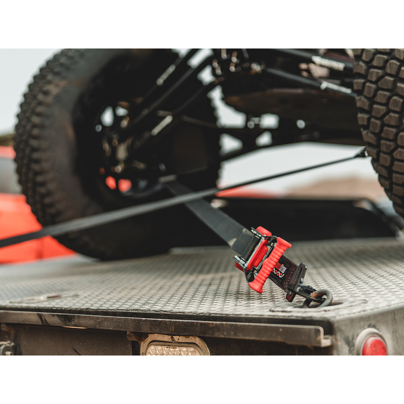 Speedstrap 38 mm Spannband mit Haken und Schlaufe, 300 cm, schwarz, (2er- Pack)