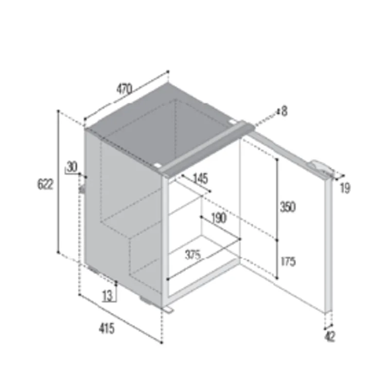 Einbaukühlschrank 'Sea Classic', Modell 'C60i', 60l