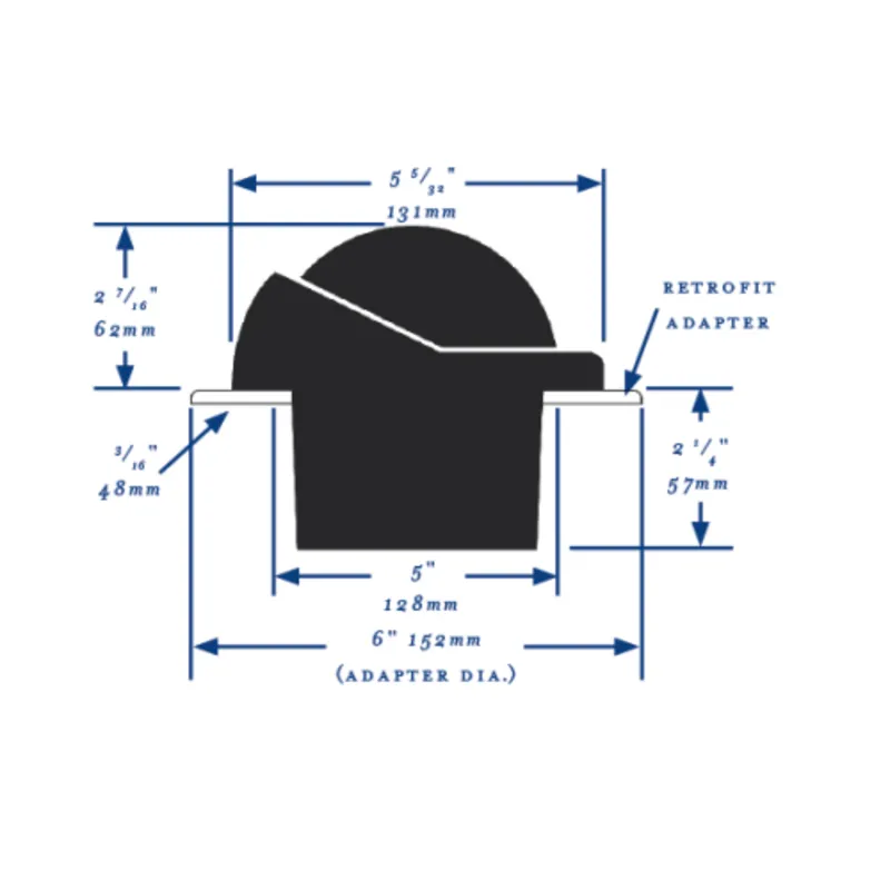 Ritchie Kompass Modell 'Helmsman', Hf-742, 12v, Einbaukompass, Rose Ø95mm/5°, Schwarz