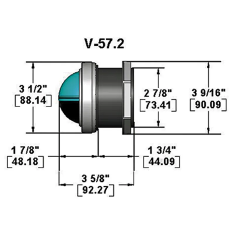 Ritchie Kompass Modell 'Explorer V-57w.2', 12v, Armaturenbrettkompass, Rose Ø69,9mm/5°, Weiß