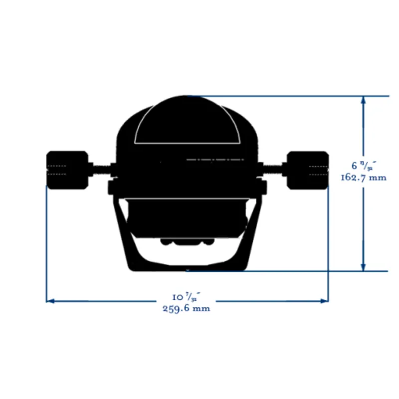 Ritchie Kompass Modell 'Helmsman Hb-845', 12v, Bügelkompass, Rose Ø95mm/5°, Schwarz