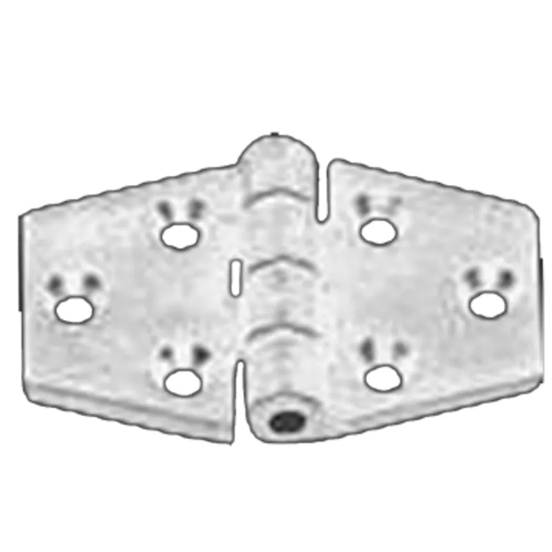 Kunststoffscharnier Polyamid, Sechskant Weiß, 63x40mm, 270°