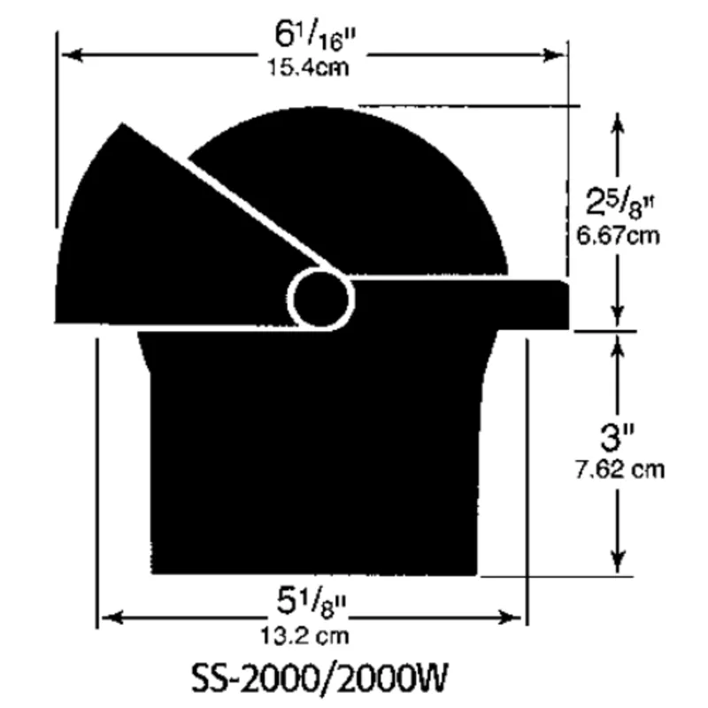 Ritchie Kompass Modell 'Supersport Ss-2000', 12v, Einbaukompass, Rose Ø114,3mm/5°, Schwarz