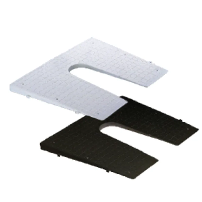 Heckspiegelschutzplatte, 450x360mm, Schwarz