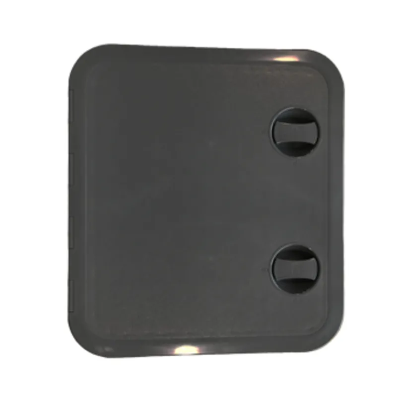 Kunststoff-Luke, 315x440mm, 2x Verschluß, 180°, Schwarz