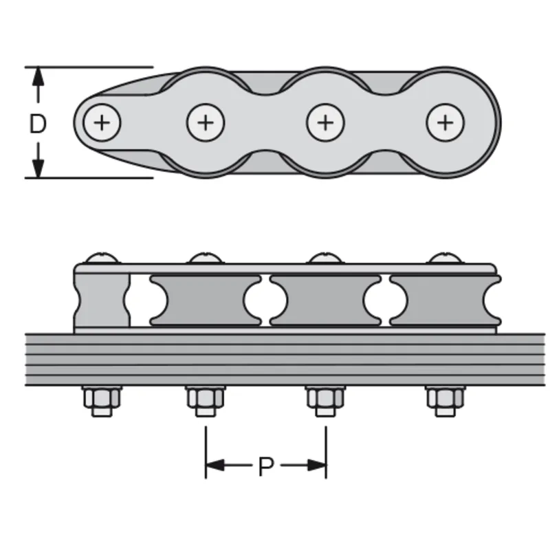 Antal Aluminium Organizer, 5-Scheiben, D=50mm, P=52mm, Leine Ø16mm, L=289mm, Arbeitslast 800kg