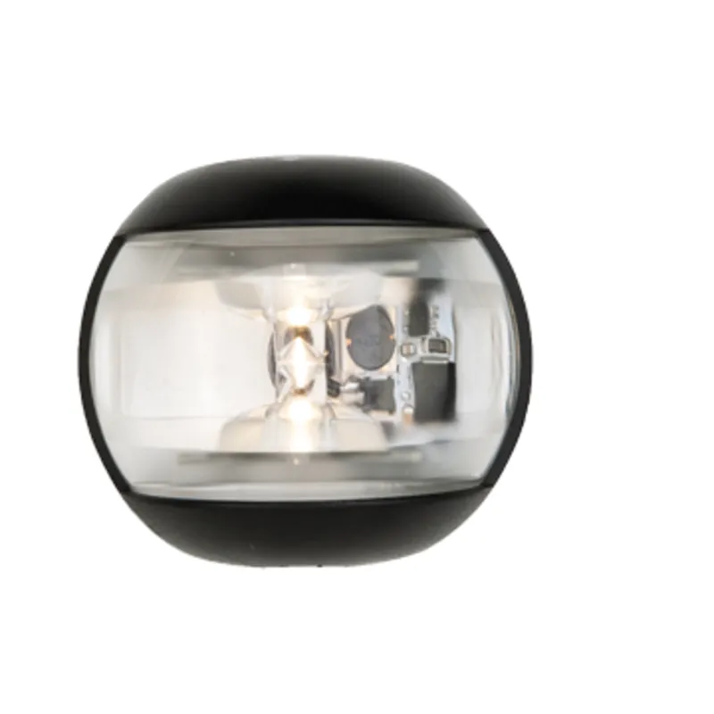 Positionslaterne Weiß Toplicht 225°, Led 12-24v, Schwarzes Kunststoffgehäuse