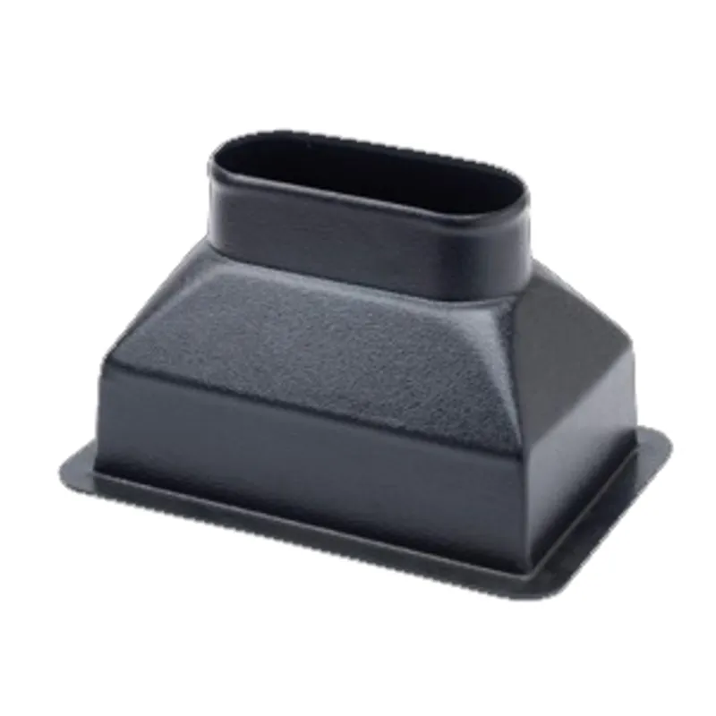 Anschlußteil mit Rückseitenanschluß, Ø102mm, 152x102mm für Marine Klimaanlage System