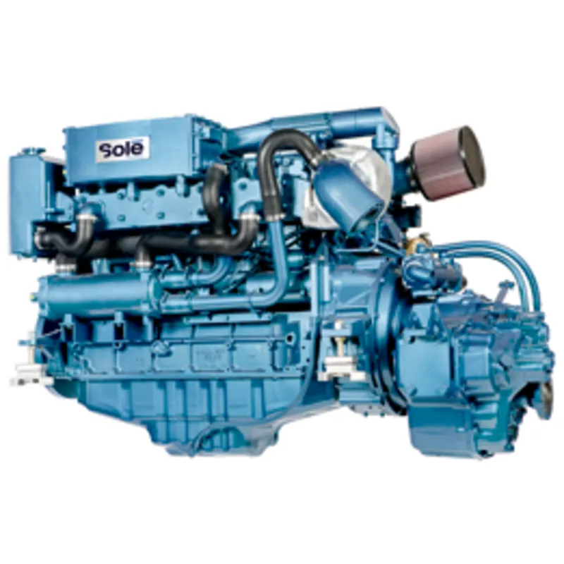 Solé Schiffsdiesel Sdz 280 Turbo & Intercooler, mit Technodrive Wendegetriebe Tm265, R=2.82:1