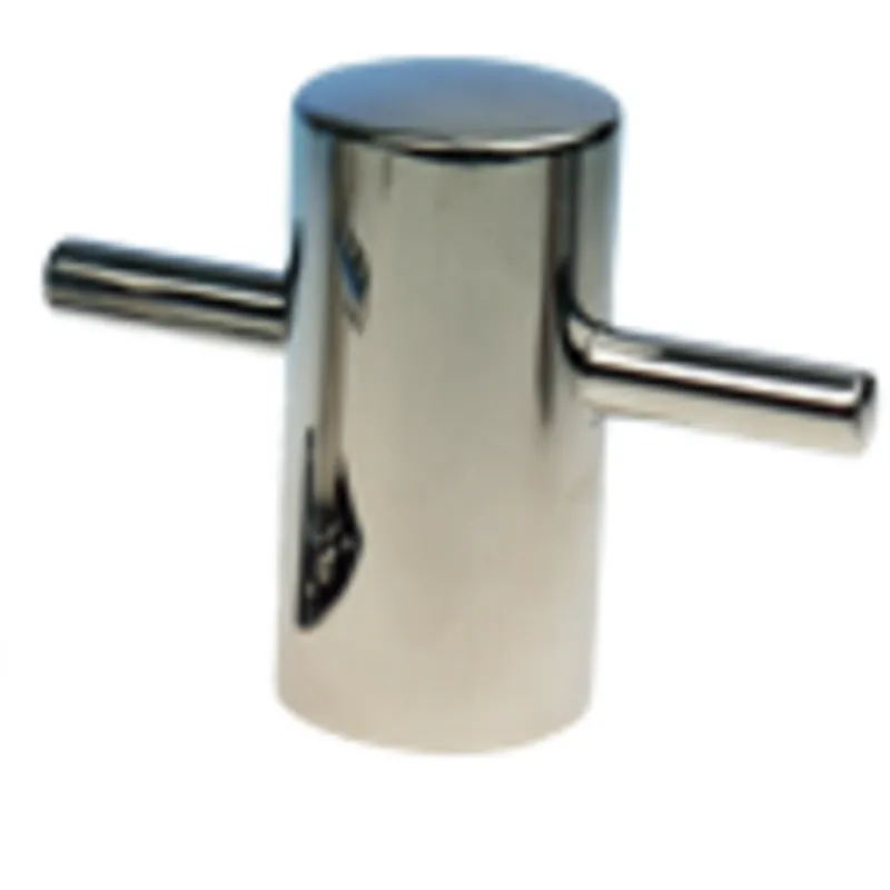 Niro Schweißpoller, Ø100mm, H=195mm, Stock 1x75mm + 1x35mm