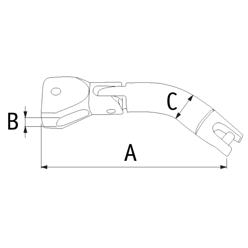 Ankerkettingverbinder dubbel wartelend Ø12 ketting