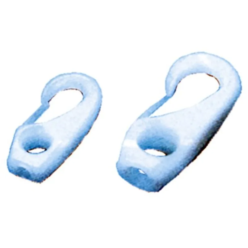 Kunststoff Schnapphaken, 6mm, Weiß