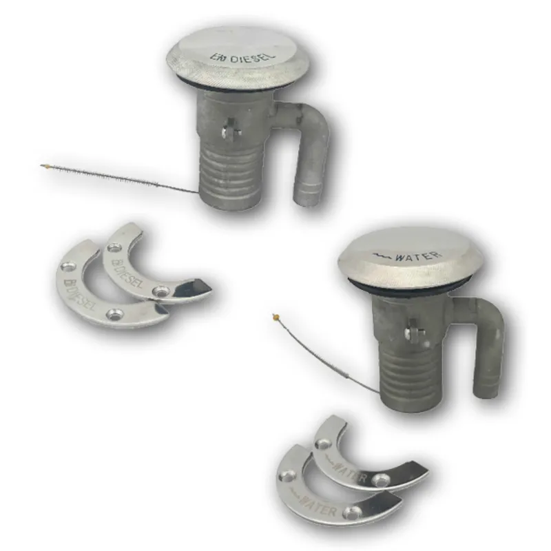 Niro Deckeinfüllstütze 'Water' mit Entlüftung; Anschluss 38mm