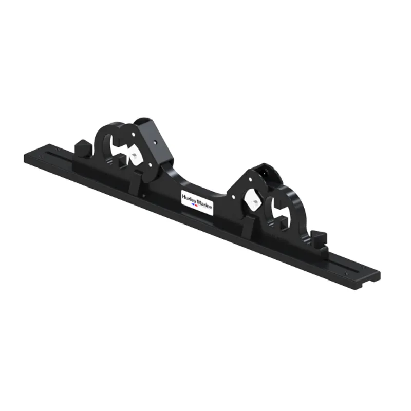 Hurley Chocks Black (Paar) Kpl. mit Aluminium Rail System Zur Montage auf Der Badeplattform