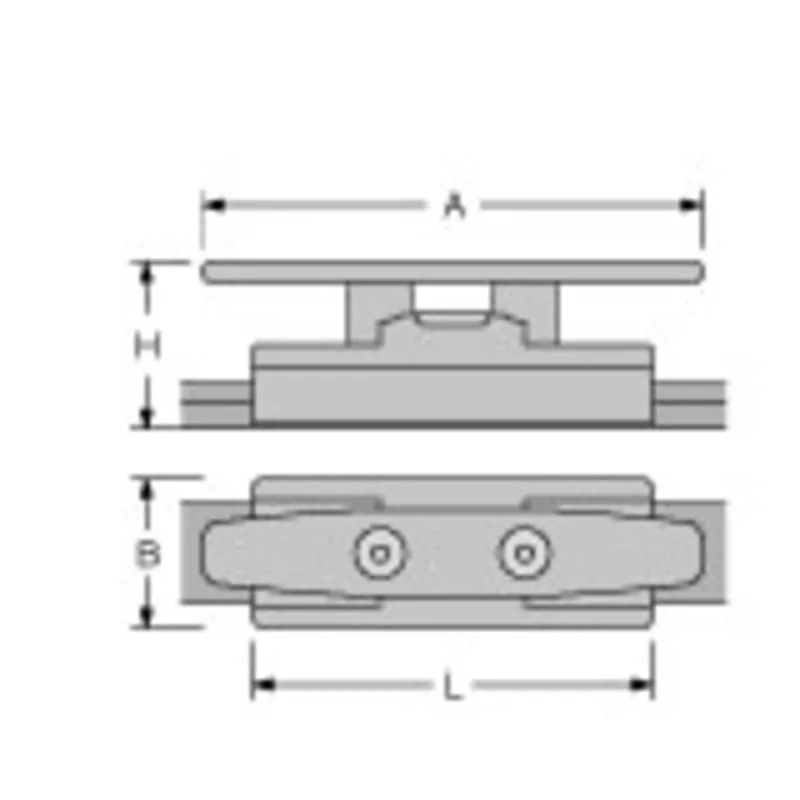 Antal Aluminium Verstellbare Klampe für T-Schiene 40x8, Stop Pin Ø14mm