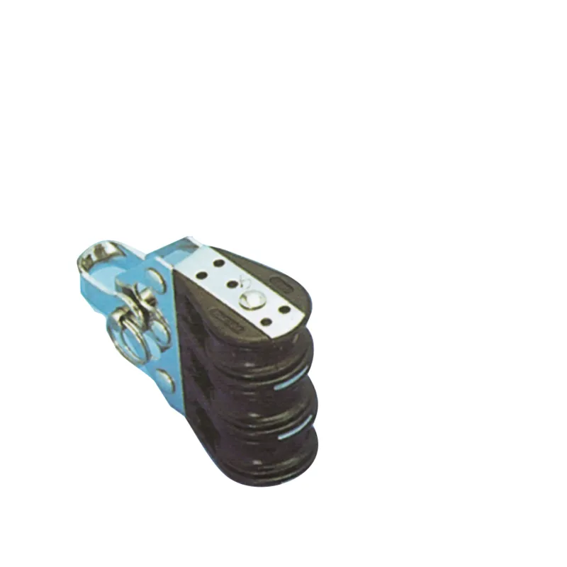 Kunststoff Dreischeibenblock, 6mm, Kugellager 22mm, Arbeitslast 100kg, Bruchlast 700kg