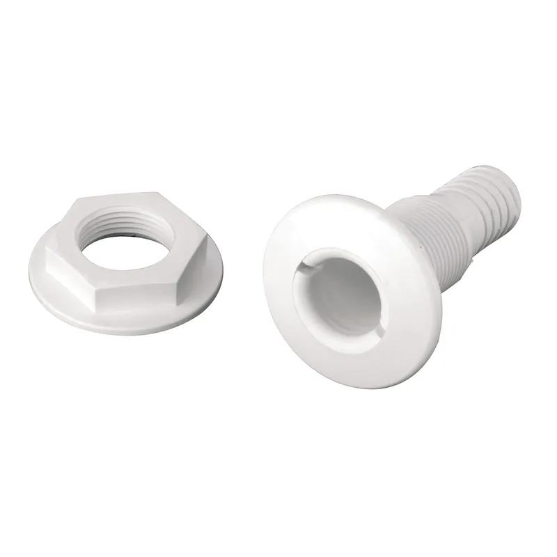 Kunststoff Fitting (Borddurchlaß), 1-1/2"X38mm, Weiß