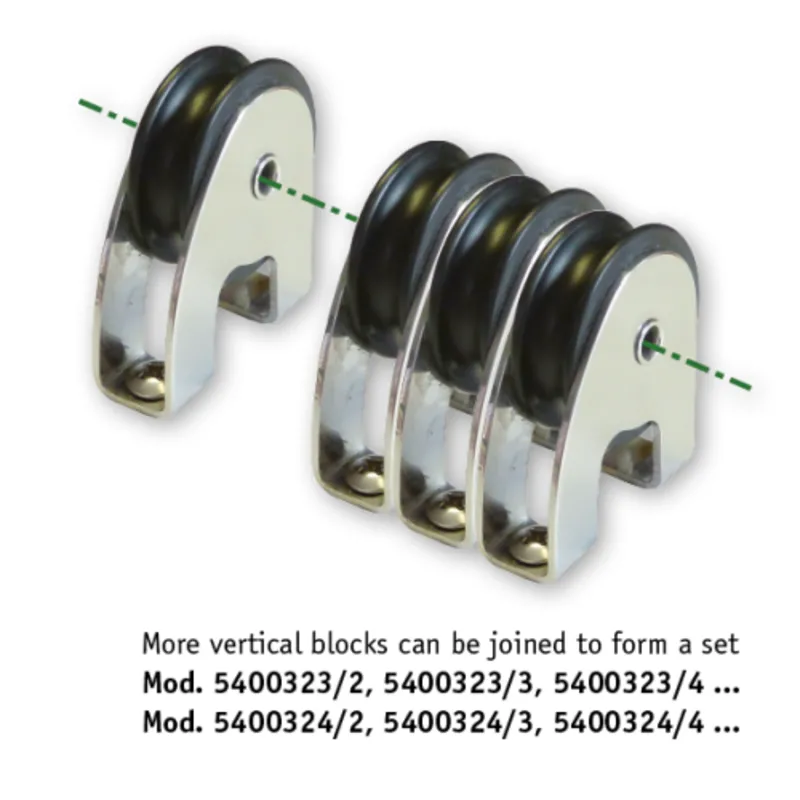 Antal Niro 316 Mini Blöcke Serie 34x6, Kugelgelagert, Double Blöcke