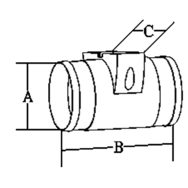Motorraum Ventilator, 12v, 3,0a, 90-120m³/Std., Inline Ventilator