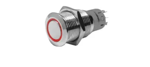 Niro Druckschalter mit LED Ring