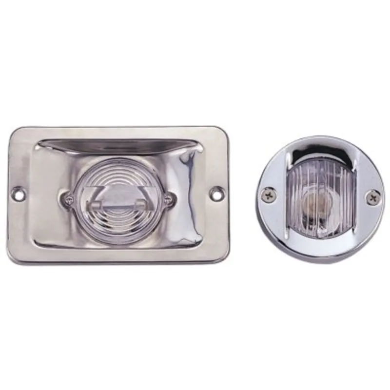 Led-Hecklicht, Rund, 8-30v/1w, 135°, Led 1x 1w, Niro Gehäuse, Klare Linse
