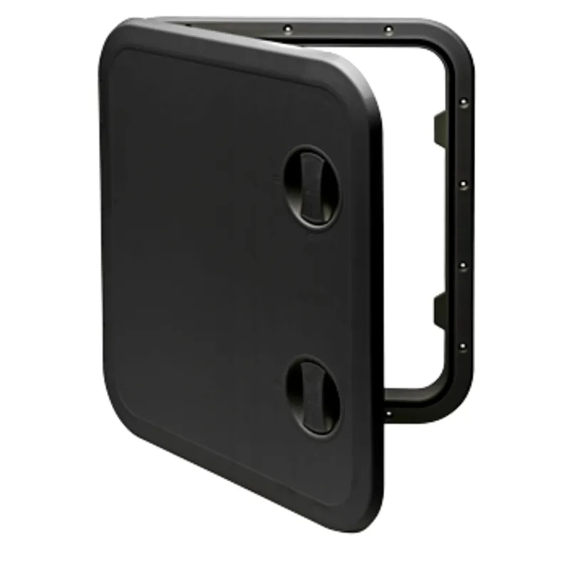 Kunststoff-Luke, 513x458mm, 180°, Abnehmbar, Schwarz