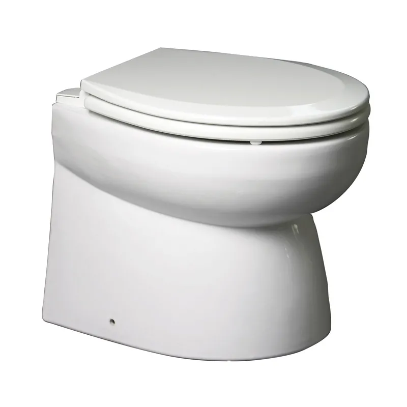 Johnson Pump Aquat Silent Premium-Electric Toilette, Niedriges, Gerades Modell, 24v/10a, 385x365x455mm