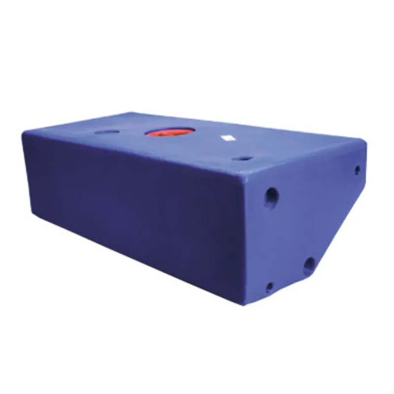 Einzelner Kunststoff Fäkalientank, Abgeschrägte Seite, 98l, 1050x430x290mm